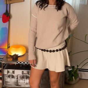 Old-navy Women's Cream and Tan Skirt